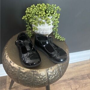 The Children's Place Shiny Black Dress Shoes